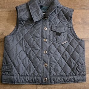 Steve Madden Charcoal Quilted Kids Vest